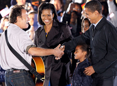 Bono, Beyonce, and The Boss Celebrate&nbsp;Obama