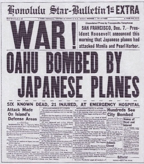 December 7 1941: Japan attacks Pearl&nbsp;Harbor