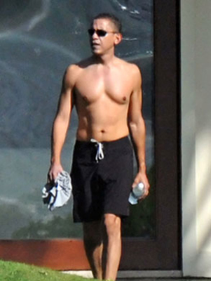 Barack Obama Hits The&nbsp;Beach