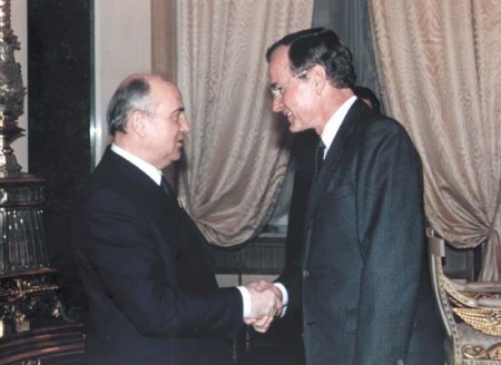 June 3 1990 Bush and Gorbachev end second summit&nbsp;meeting