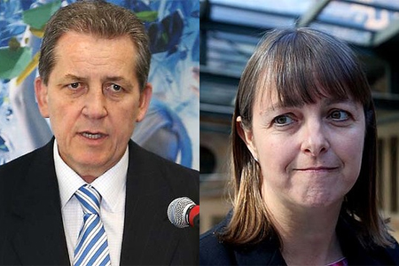 Chris Evans and Nicola Roxon