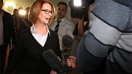 Prime Minister Julia Gillard says failed asylum seekers should go home. Picture: Ray Strange 