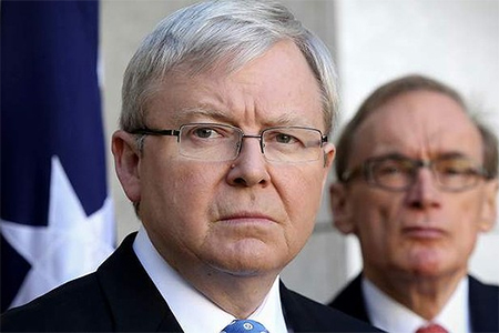 Prime Minister Kevin Rudd, with Foreign Minister Senator Bob Carr, said Australia would have an important role to play in finding a solution to violence in Syria