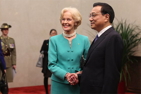 Australia’s Governor General meets top Chinese&nbsp;leaders