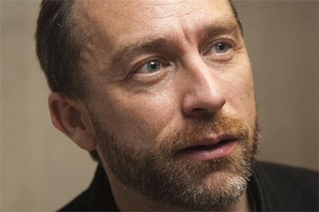 Wikipedia founder discovered rolling around in millions of facts at&nbsp;mansion