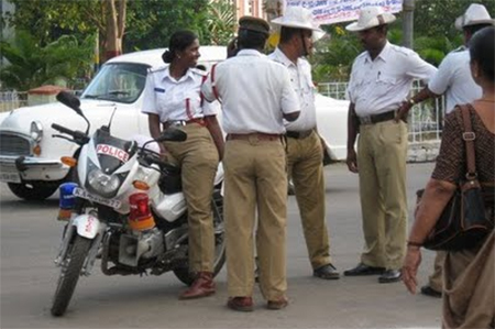 Man detained for blindly following traffic rules in Delhi,&nbsp;India