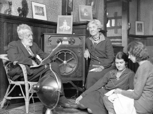 Family Listening to ABC Radio Opening in 1932