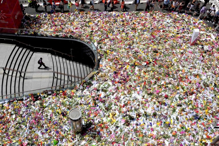 Flowers in Martin Place